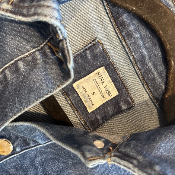 Rina Rossi Studded Denim Flare Jeans - Picture 4 of 6